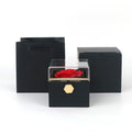 Rotating Soap Flower Rose Gift Box Creative Rotating Rose Jewelry Packaging Box Valentine's Day Gift For Women